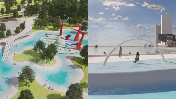 高雄最大親水公園 2026 啟用！8000 坪空間規劃兩大場域，設置滑水道、水上鞦韆等多元遊具