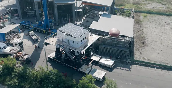 犀牛盾的CircularBlue海廢過濾平台計畫的初代機