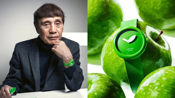 安藤忠雄ＸCauny 聯名鐘錶！推出經典青蘋果、混凝土雙色，設計「沒有小時、分鐘」的手錶