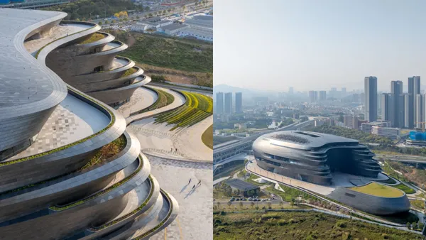 Zaha Hadid Architects 新作啟用！深圳科技館：8 層樓、12 萬米展演空間，漸變色調演繹星體運行