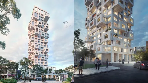 MVRDV 台北首作！天母 25 層像素塔樓「Out of the Box」，懸臂式立方體重新定義都市居住