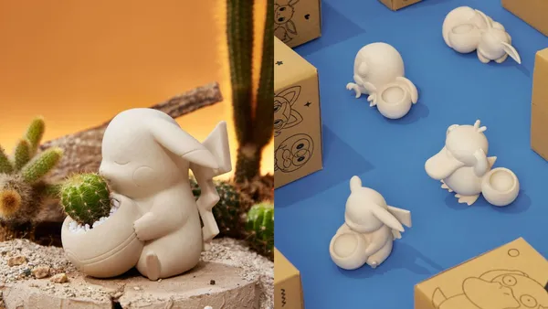 捧著多肉植物的寶可夢！有肉推出 Pokémon 官方授權植栽，5 個人氣寶可夢化為燕麥色陶盆