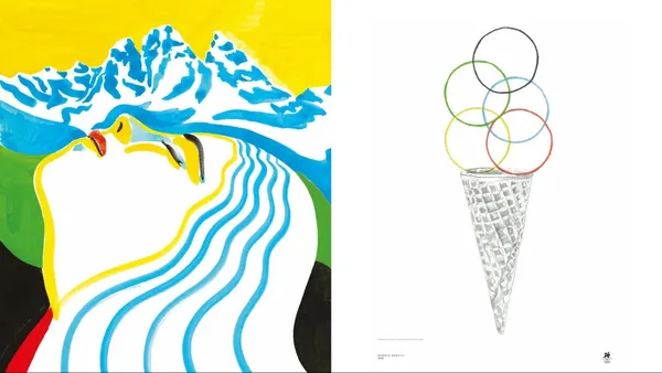 米蘭三年展展出 10 幅冬奧海報！義大利新銳藝術家創作，從童趣冰淇淋到夢幻山景詮釋奧運精神