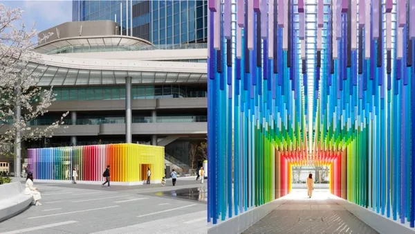 色彩穿越百年時光！Emmanuelle Moureaux 在東京打造《100 colors no.53》未來隧道