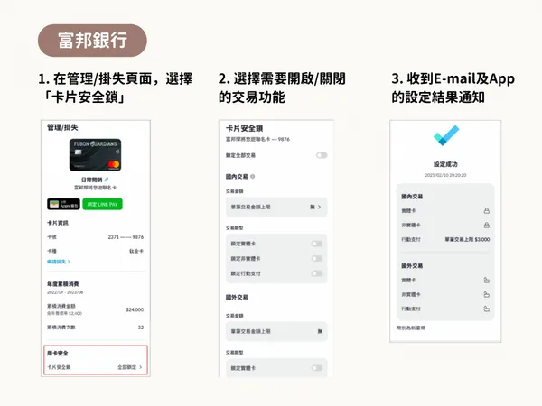 富邦銀行安全鎖