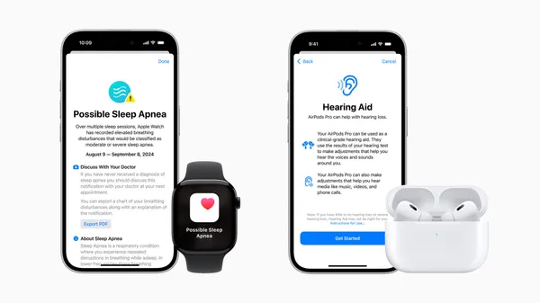 AirPods Pro 2 聽力測驗助聽器 Apple Watch睡眠呼吸中止