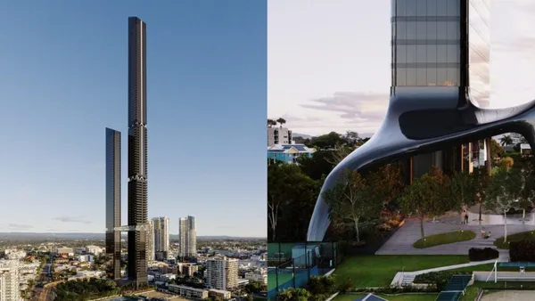 澳洲最高建築即將誕生！黃金海岸 One Park Lane 雙塔摩天大樓，以無花果樹根為靈感