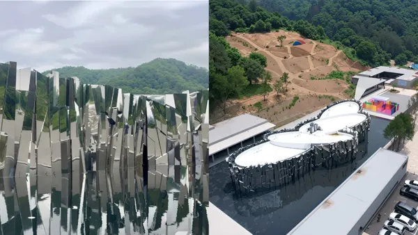 2025 新開幕！韓國原州「冰河藝術博物館」：歷時近 2 年，打造如冰川般漂浮的建築