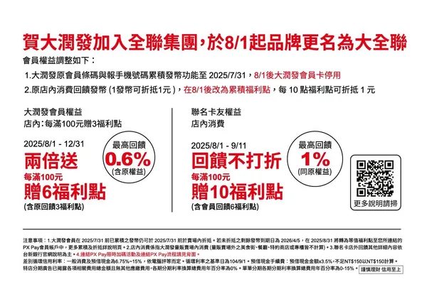 大全聯消費新機制