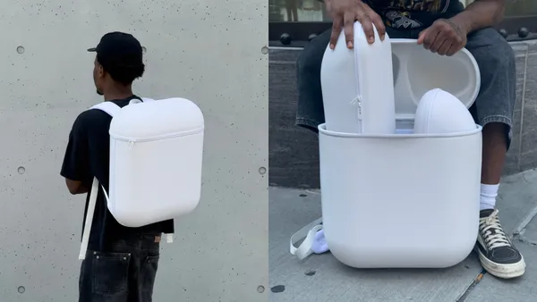 AirPods 變身巨型「AIRPACK」背包！紐約潮牌 Bravest Studios 充滿玩心幽默的設計商品