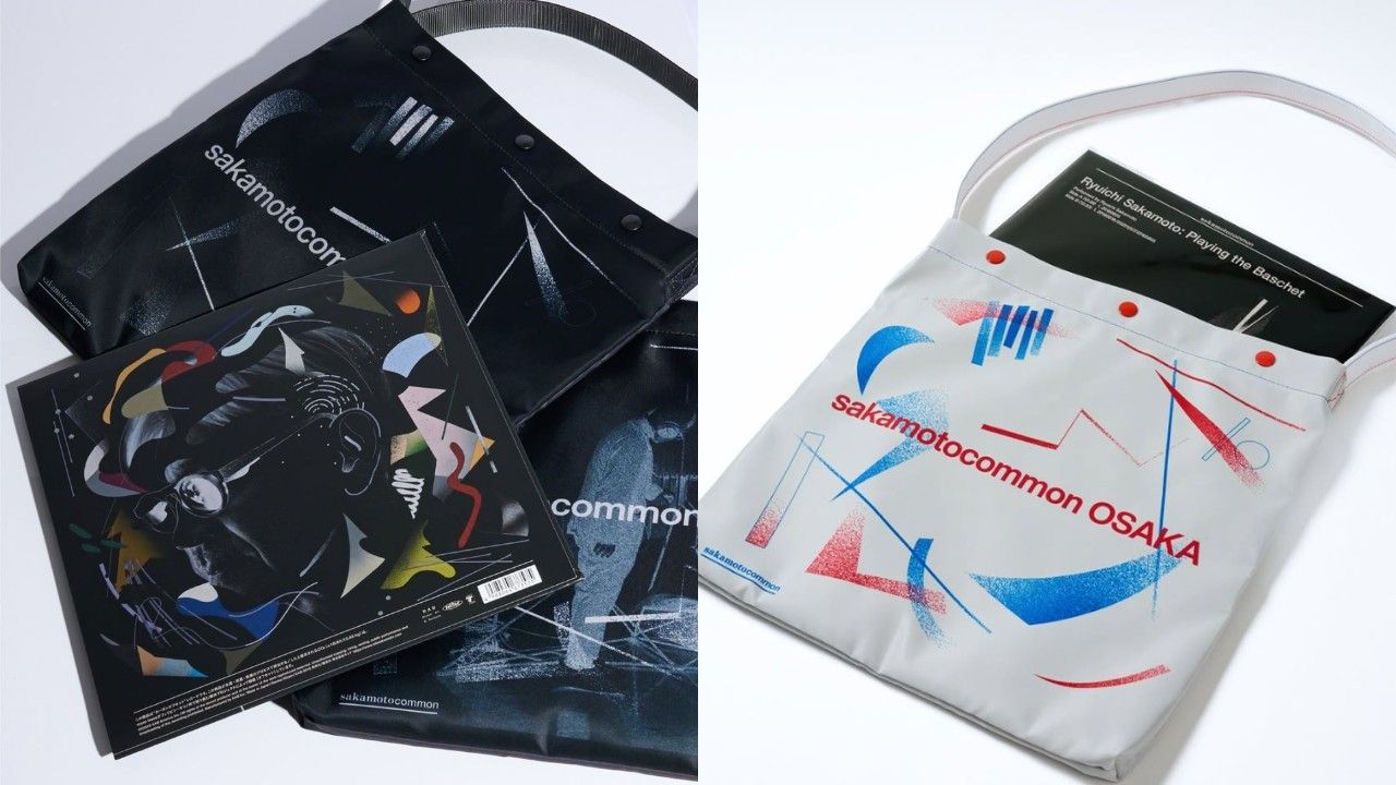 最新《坂本龍一展》現正在大阪！原創周邊設計全盤點：黑膠肩背包