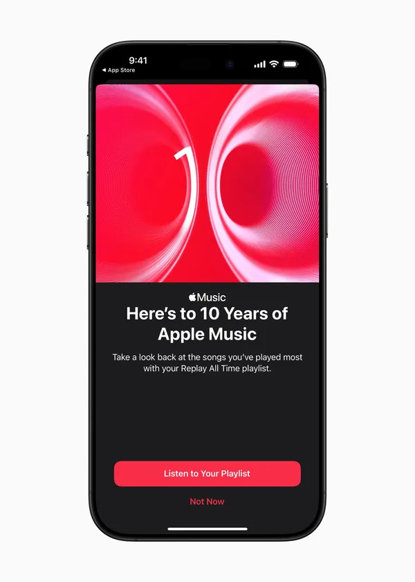 Apple Music 慶祝 10 週年