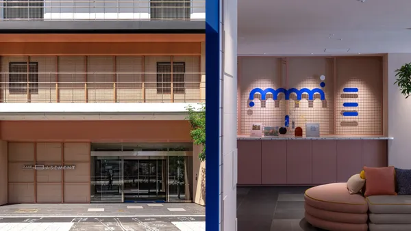 大阪全新設計旅宿 THE BASEMENT！日本家居品牌 ACTUS 規劃，以粉、藍打造城市中的秘密基地