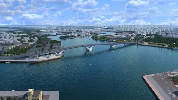 台南「安平漁港跨港大橋」