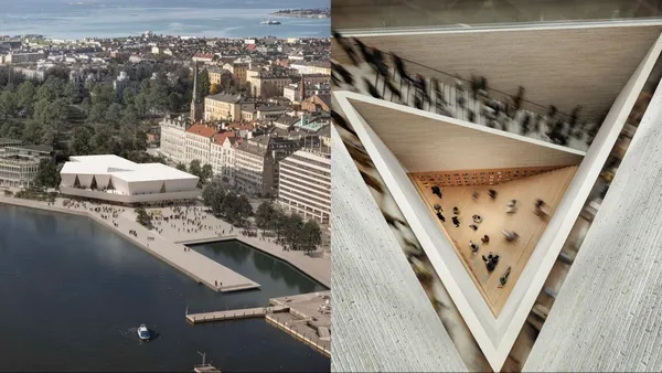 芬蘭赫爾辛基新建築設計博物館 2030 開幕！JKMM Architects 以回收磚塊打造三角幾何立面