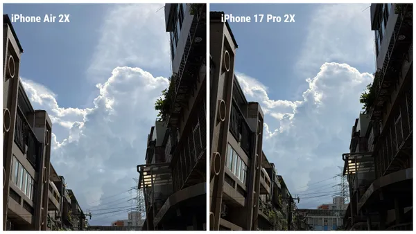 iPhone Air 相機比較
