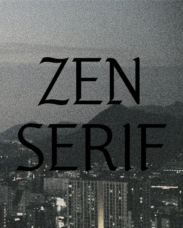 JENNIE 字體 ZEN SERIF