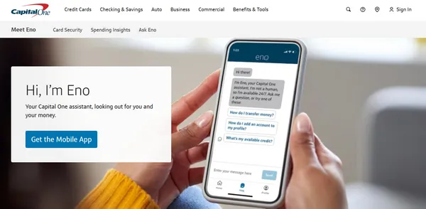 Capital One 的語音助理 Eno