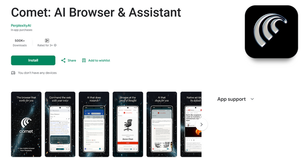  Perplexity AI 瀏覽器 Comet 有 Android 版本了！使用場景、QA 一次看