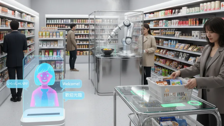 自助收銀後下一步！日本三大超商掀「AI 省人化」潮，除了機器人、虛擬客服，未來零售新商模長什麼樣？