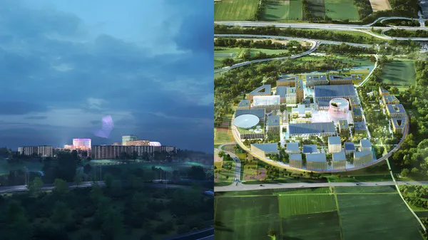 MVRDV 新作！德國 AI 新地標：打造「從太空都能看見」的巨型圓形園區