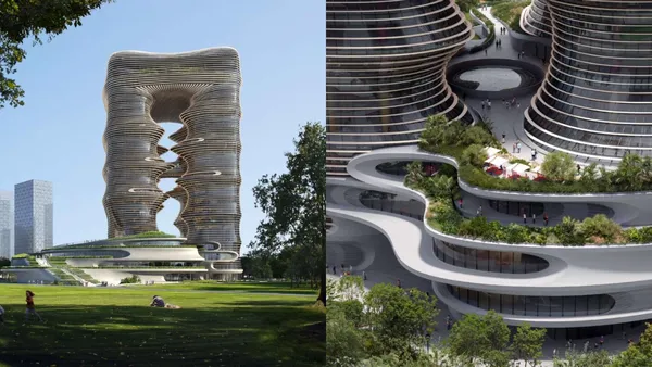 Zaha Hadid Architects 深圳新作！以峽谷式設計、雙層玻璃立面，打造會呼吸的一丹中心