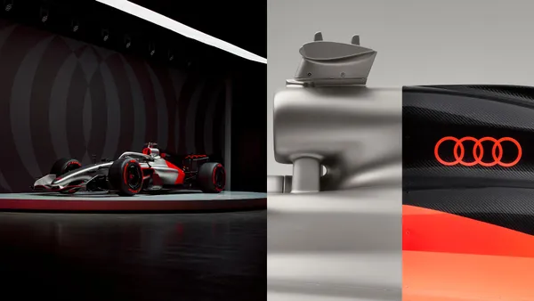 2026 奧迪加盟 F1！新車設計公開：極簡美學搭配紅色四環，Audi 如何用設計撬動年輕市場?