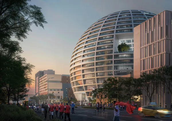 MVRDV 打造百米巨型球體建築