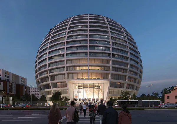MVRDV 打造百米巨型球體建築
