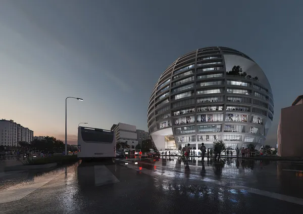 MVRDV 打造百米巨型球體建築