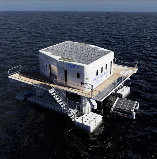 犀牛盾CircularBlue™海洋廢棄物過濾平台初號機將出海試營運，盼解決沿岸海洋廢棄物問題。