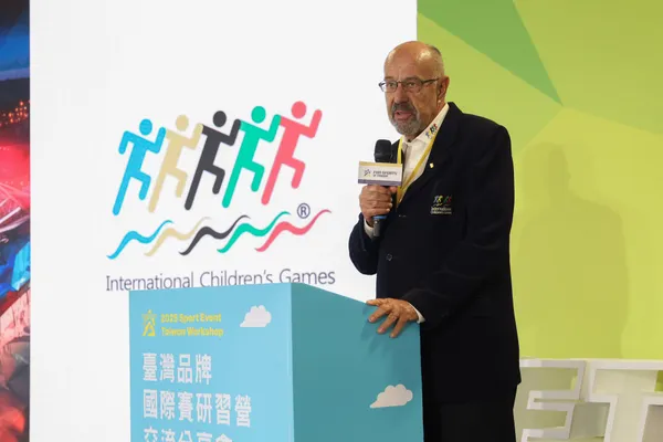 國際少年運動會委員會榮譽會長及2026花蓮國際少年運動會顧問Torsten Rasch親臨現場分享。