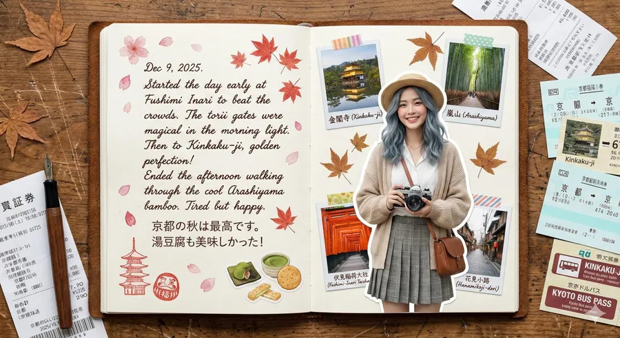 Nano Banana「旅行手帳」怎麼做？日式復古、Y2K、怪奇物語風⋯完整提示詞一次收！