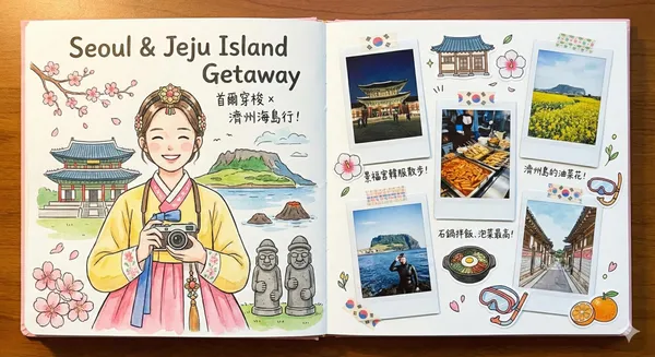 nano banana 旅行手帳