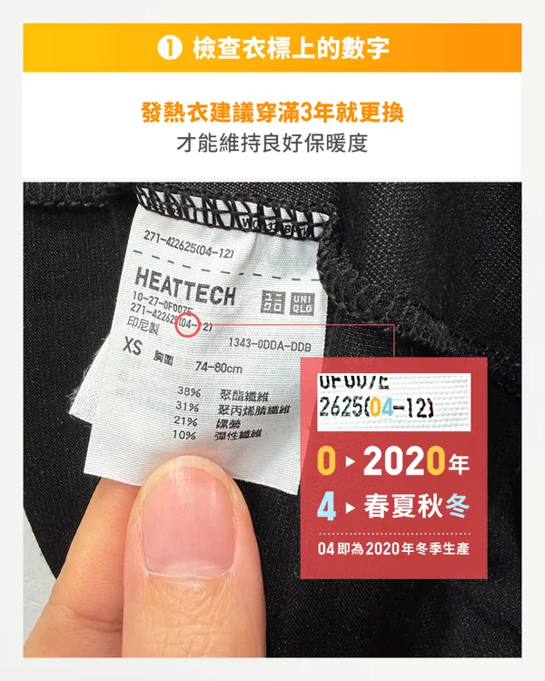 UNIQLO發熱衣期限