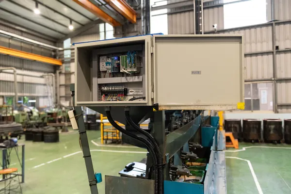 谷林運算協助外接比流器，如此一來不必耗費大量資金改裝攻牙設備，也可即時監測生產數據。