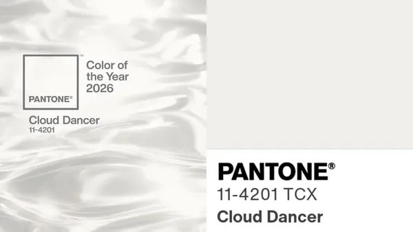 Pantone 2026 年度代表色「雲舞白」！過渡時代的輕透柔和色調，獲選原因、設計應用全解析