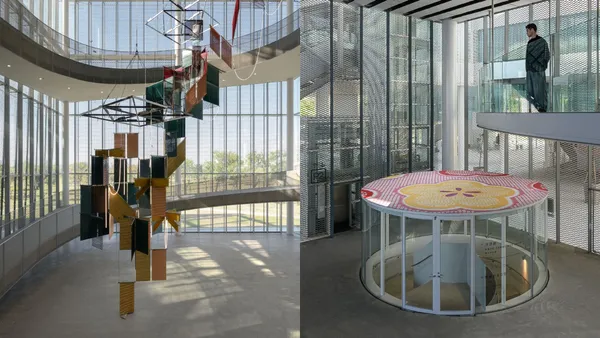 台中綠美圖兩大開館作品亮相！南韓藝術家梁慧圭打造宇宙之樹、林明弘轉譯台灣花布圖騰