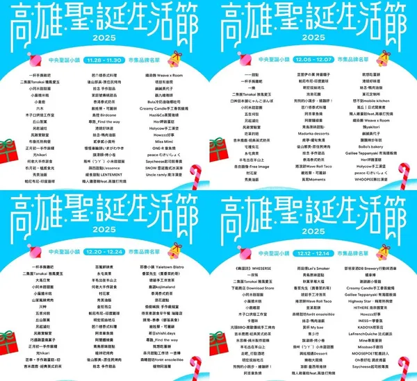 2025 高雄聖誕生活節懶人包