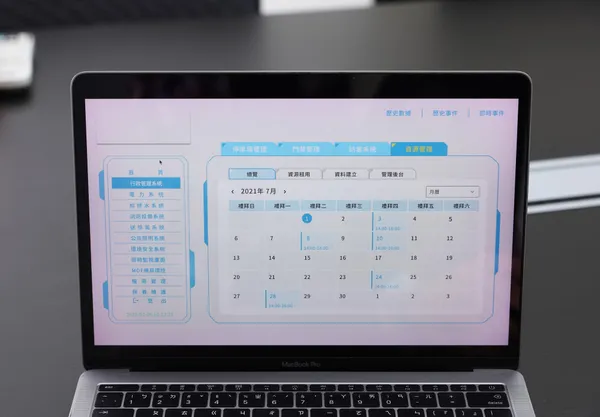 圖說(3)：集星資通展示的智慧大樓管理平台，整合了電力、給排水、門禁及資源租用等各項物聯網數據。這不