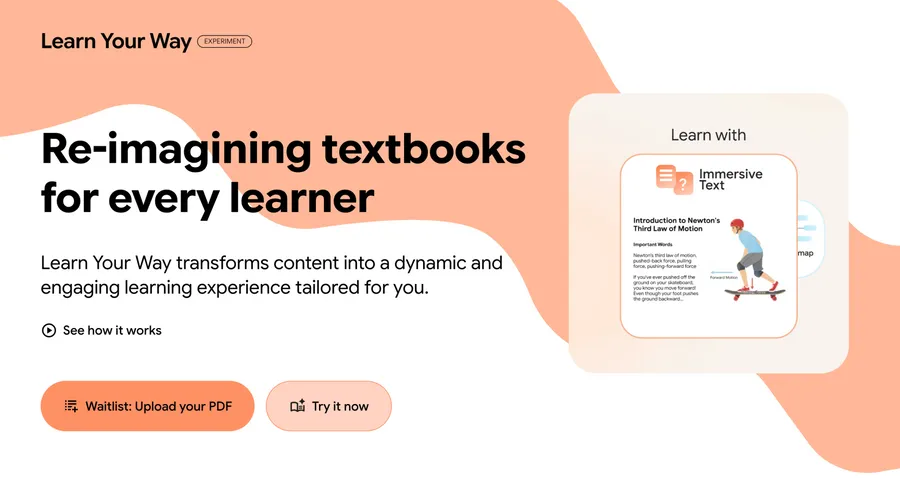 Google推出「Learn Your Way」實驗計畫：AI教科書讓學習成效＋9%，死讀書將走入歷史？