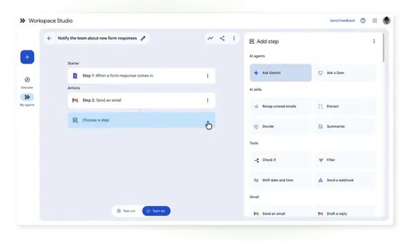 #2 Google Workspace Studio