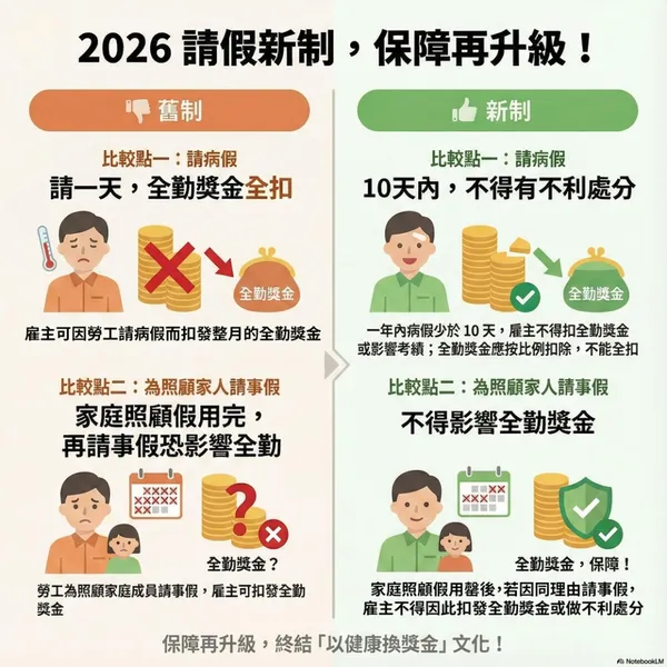 2026 《勞工請假規則》新制