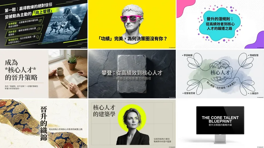 NotebookLM 簡報製作 Prompt：活力數位風、質感系、商務科技風…十種風格 + 萬能模板一次收！