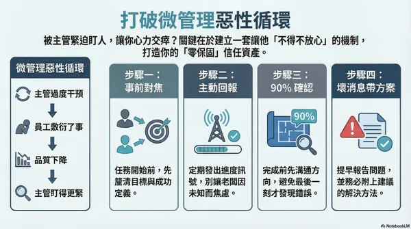  信任不靠搏感情，靠的是不給驚嚇！掌握 4 招換取工作自由，變身老闆最放心的「零保固」員工