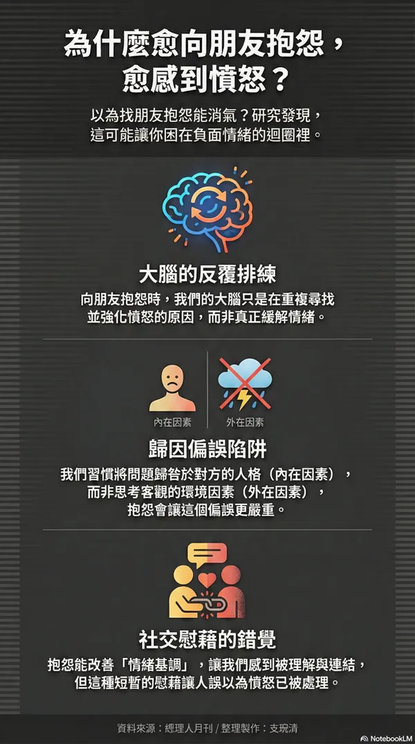 抱怨為什麼不能解決憤怒