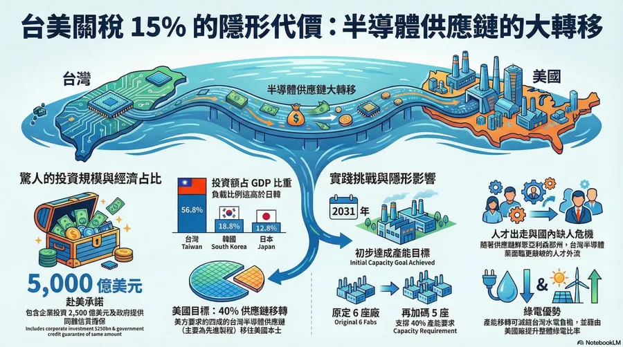 觀點｜台美關稅15%隱形代價：問題不在台灣供應鏈40%移到美國，人才出走才是