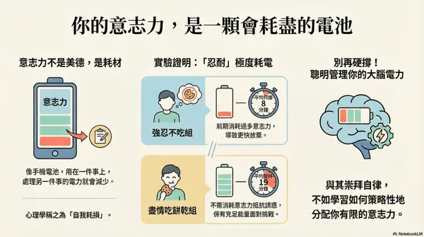 #1 意志力是有限的電池，別在早上 10 點前就把「決策額度」用光