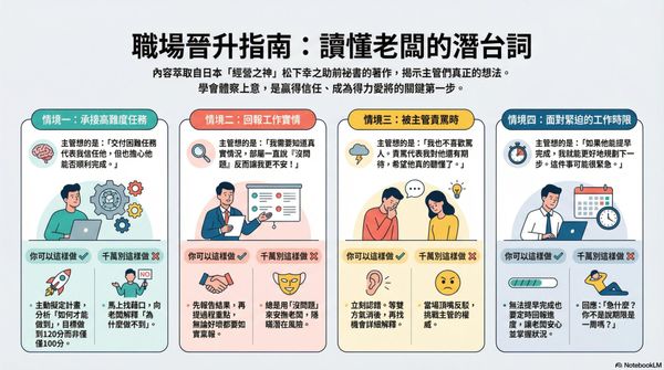  原來老闆內心是這樣想的！8 種情境修練，讓你想的跟老闆一樣