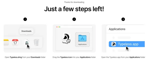 Typeless安裝步驟